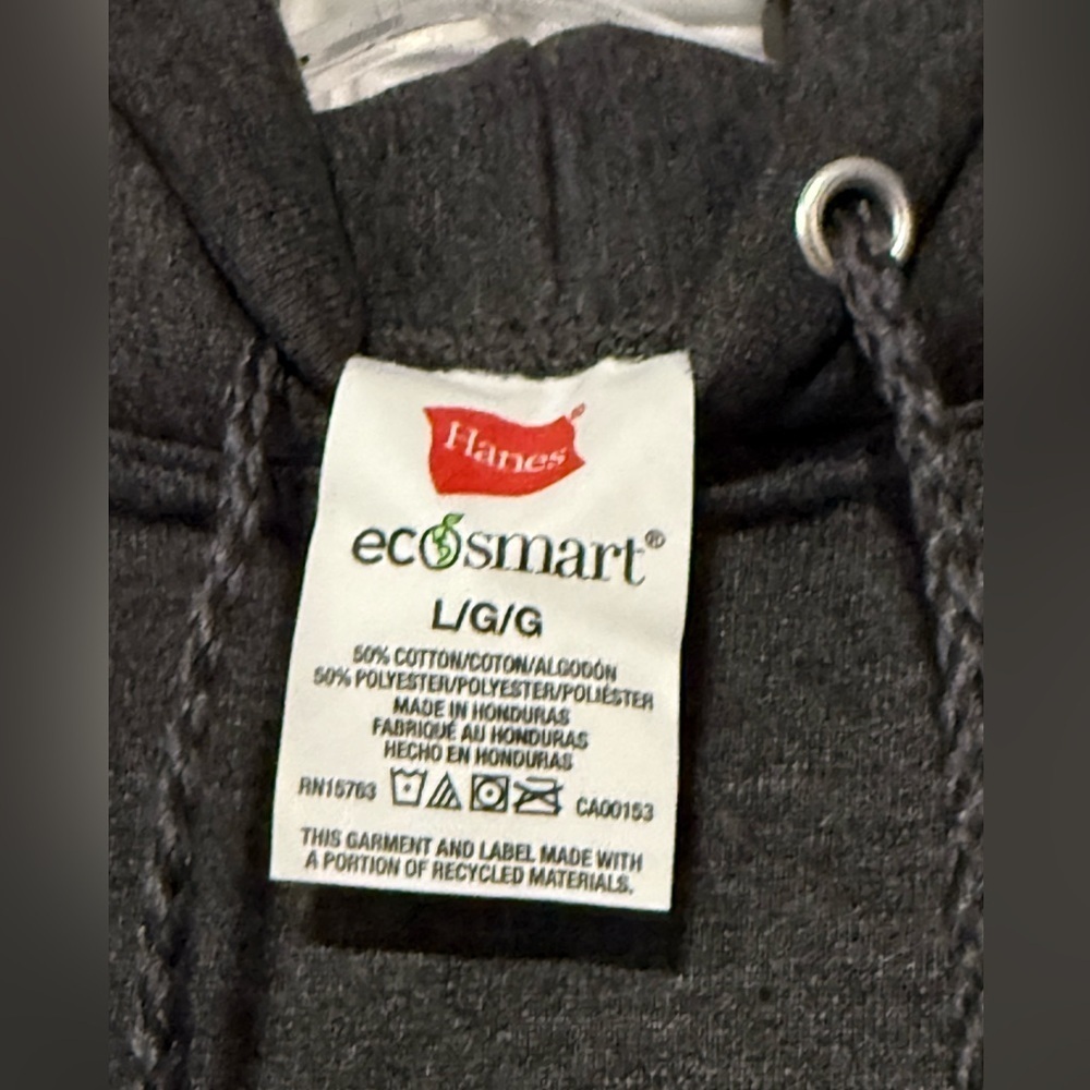 Men Like New Hanes Hoodie Sweater Size L - Picture 3 of 3